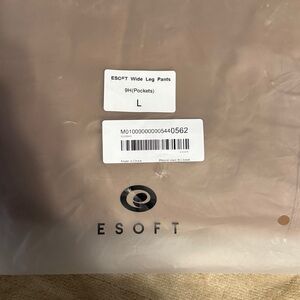ESoft Wide Leg Pants - Tan